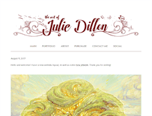 Tablet Screenshot of juliedillonart.com